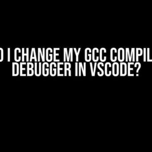 How do I change my gcc compiler and debugger in VSCode?