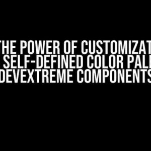 Unlock the Power of Customization: How to Use a Self-Defined Color Palette for DevExtreme Components